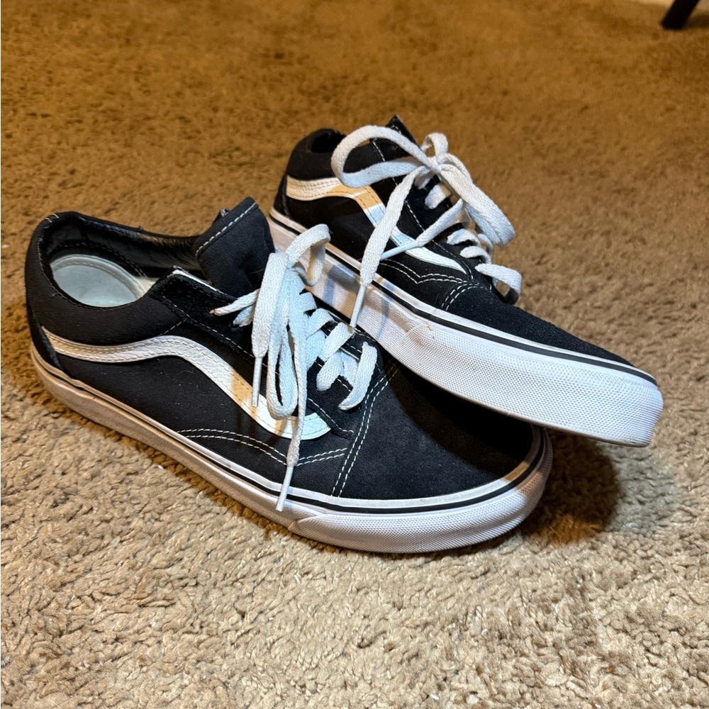 Vans Black and White Old Skool Shoes